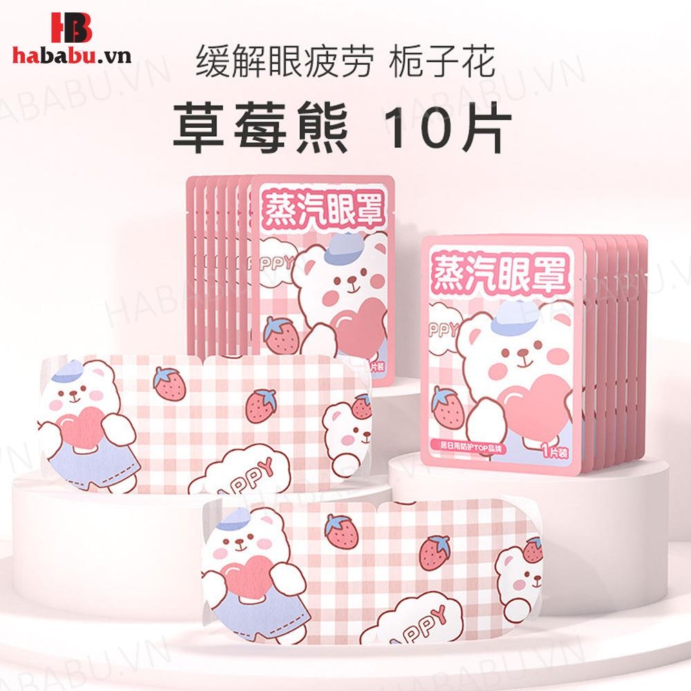 Mặt nạ mắt nóng Wecan Steam Eye thư giãn hộp 10 miếng chính hãng