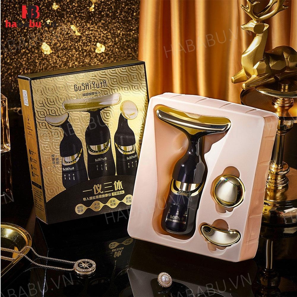 Máy massage 3in1 đẩy tinh chất Gushiyuta 150gr chính hãng