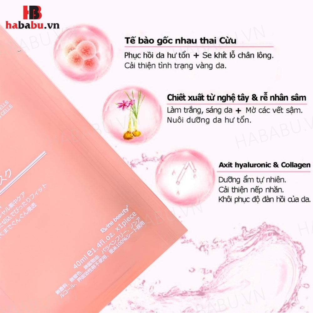 Mặt nạ Nhau Thai Cừu tế bào gốc hộp 10 miếng chính hãng