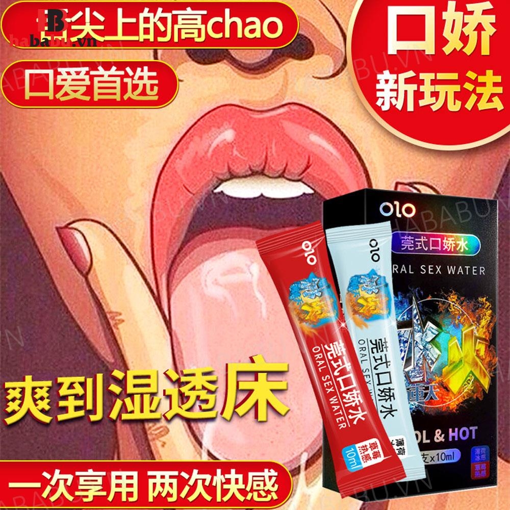 Nước Olo Oral Sex Băng Hoả hộp 8 gói tăng khoái cảm chính hãng