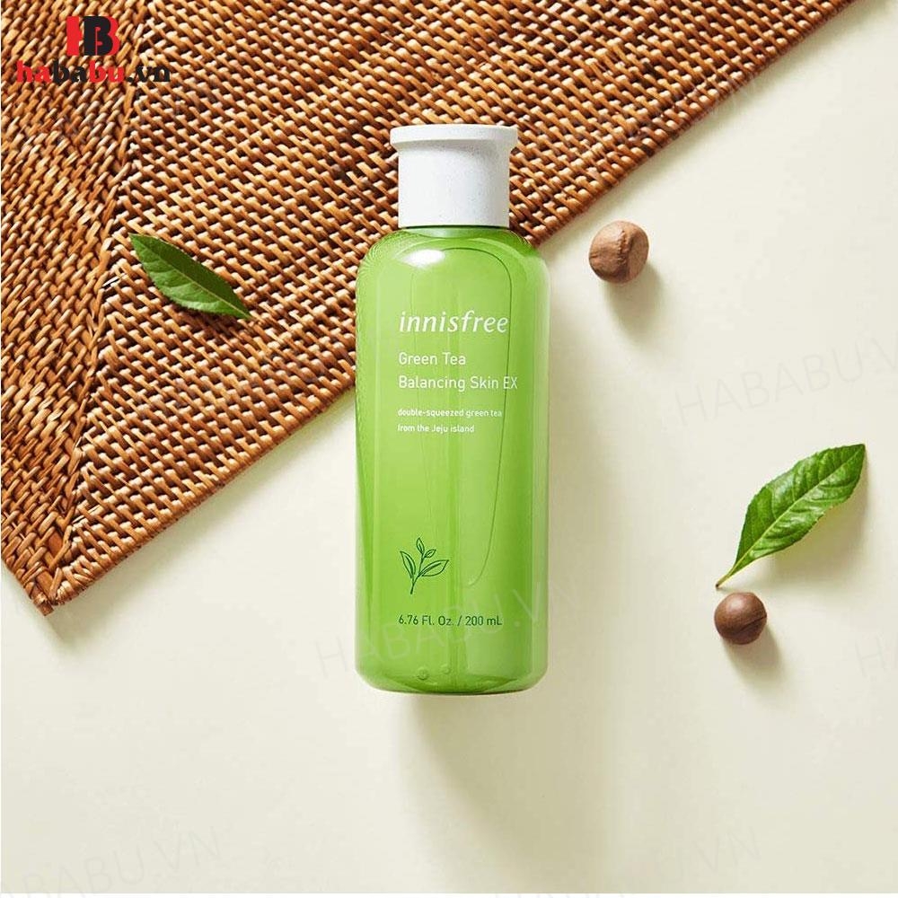 Nước hoa hồng Innisfree Green Tea Balancing Skin EX 200ml chính hãng