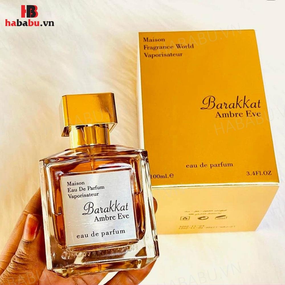 Nước hoa nữ Barakkat Ambre Eve 100ml chính hãng