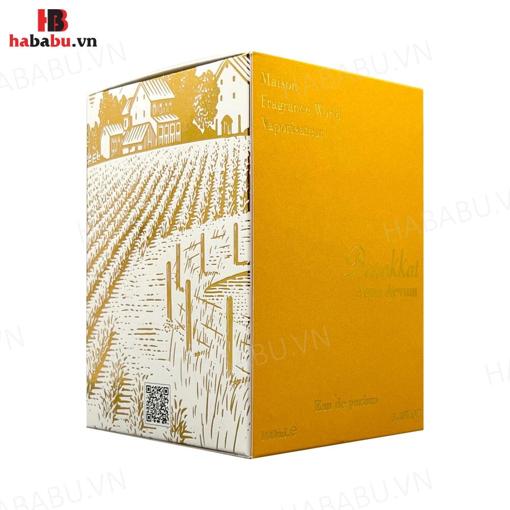 Nước hoa nữ Barakkat Aqua Aevum 100ml chính hãng