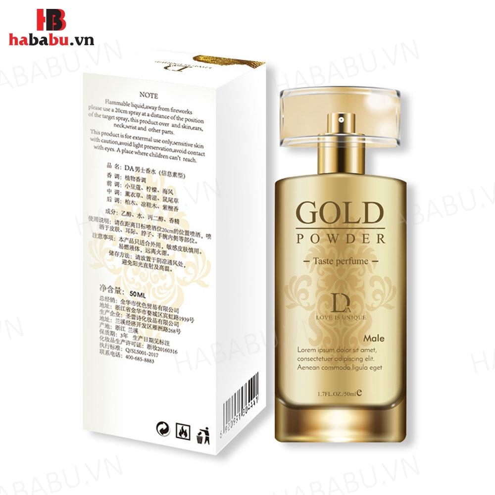 Nước Hoa Tăng Khoái Cảm Gold Powder 50ml – Nam Vàng