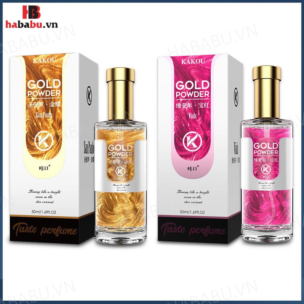 Nước Hoa Tăng Khoái Cảm Kakou Gold Powder Vials 50ml – Nữ Hồng