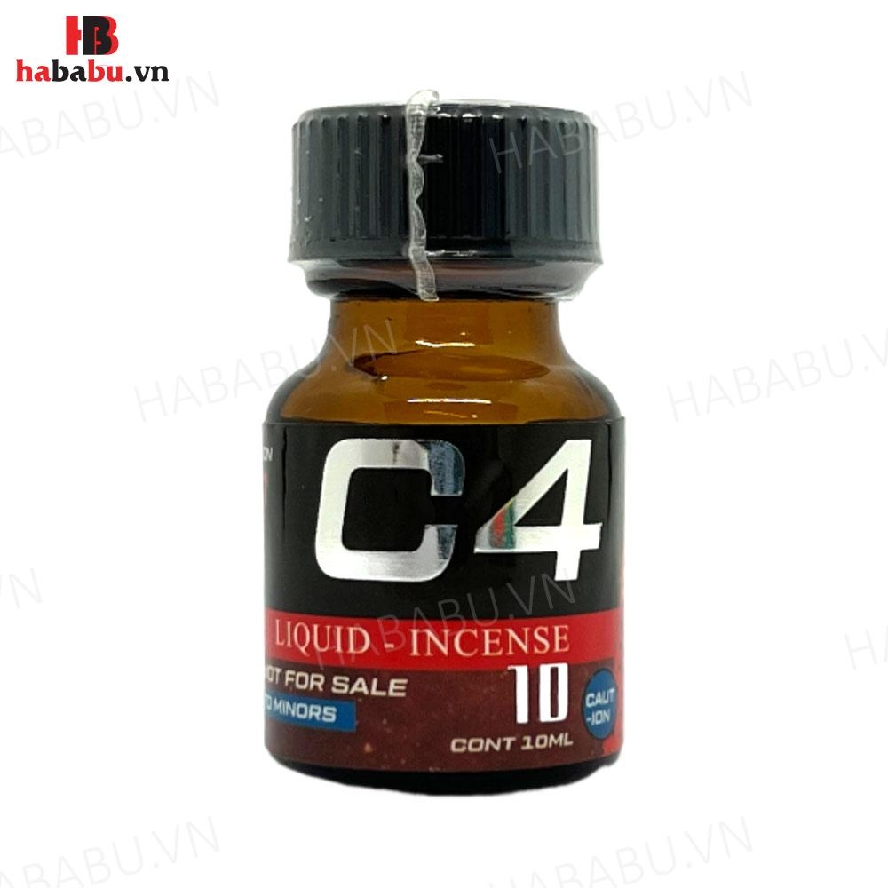 Nước ngửi Popper C4 Đỏ tăng kích thích chai 10ml chính hãng