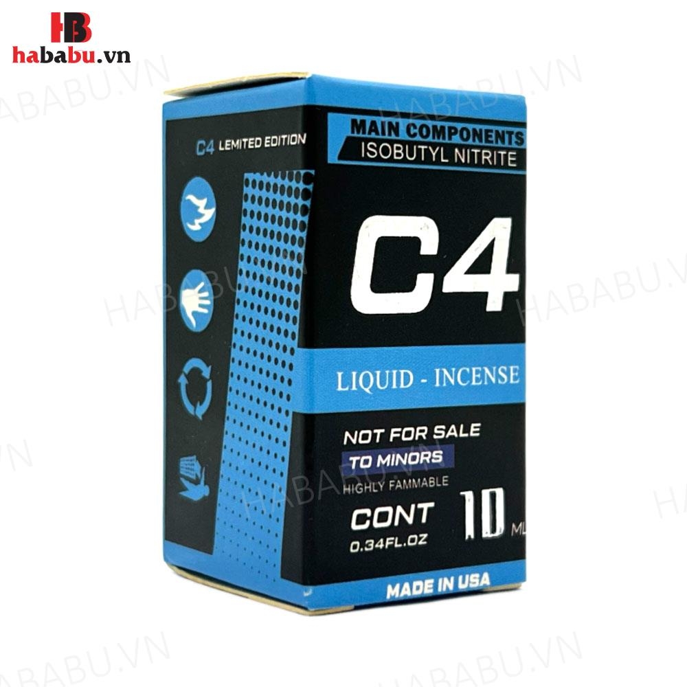 Nước ngửi Popper C4 xanh tăng kích thích chai 10ml chính hãng