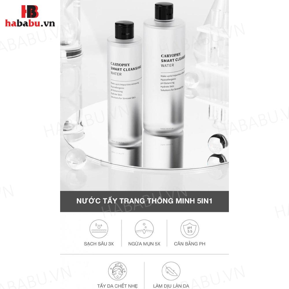 Nước tẩy trang Caryophy Smart Cleansing Water 500ml chính hãng