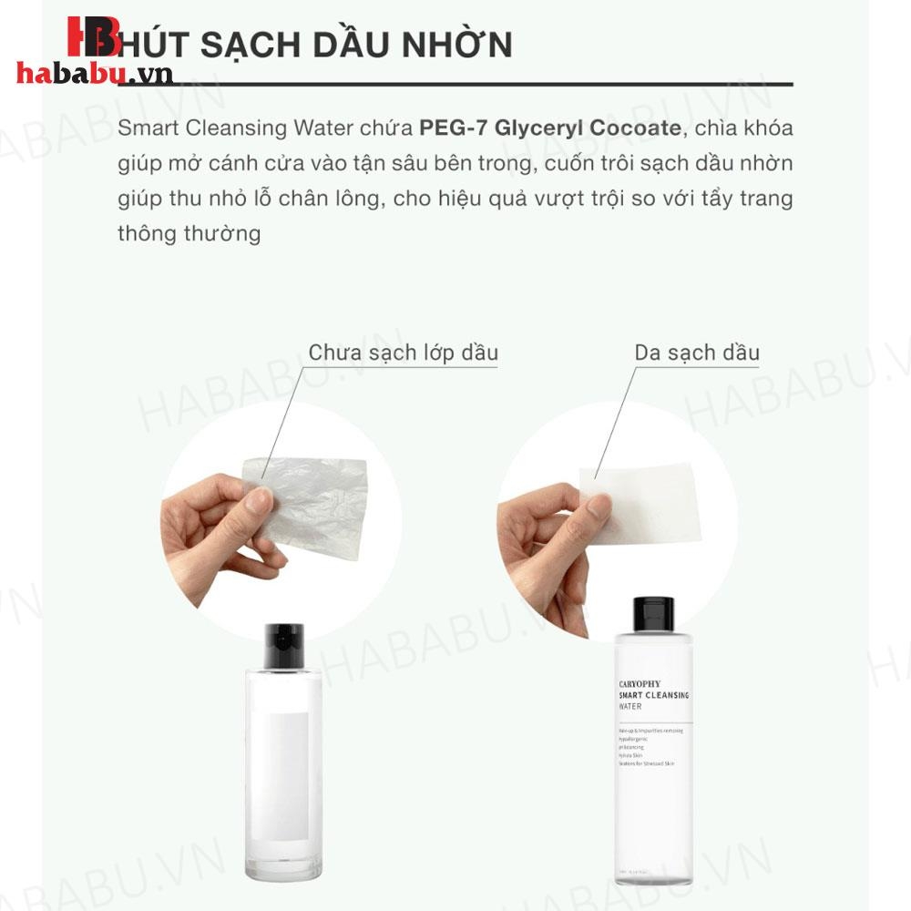 Nước tẩy trang Caryophy Smart Cleansing Water 500ml chính hãng
