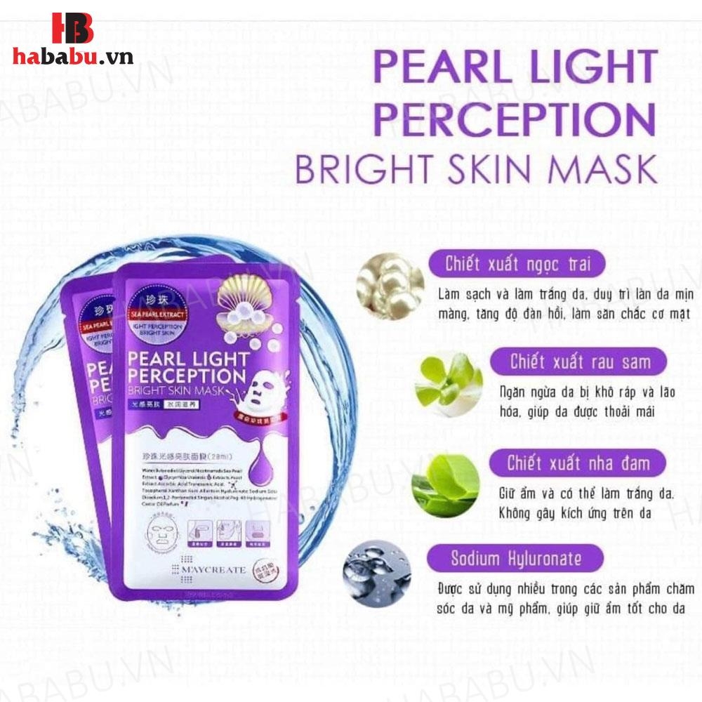 Mặt nạ Maycreate Pearl Light Perception hộp 10 miếng chính hãng