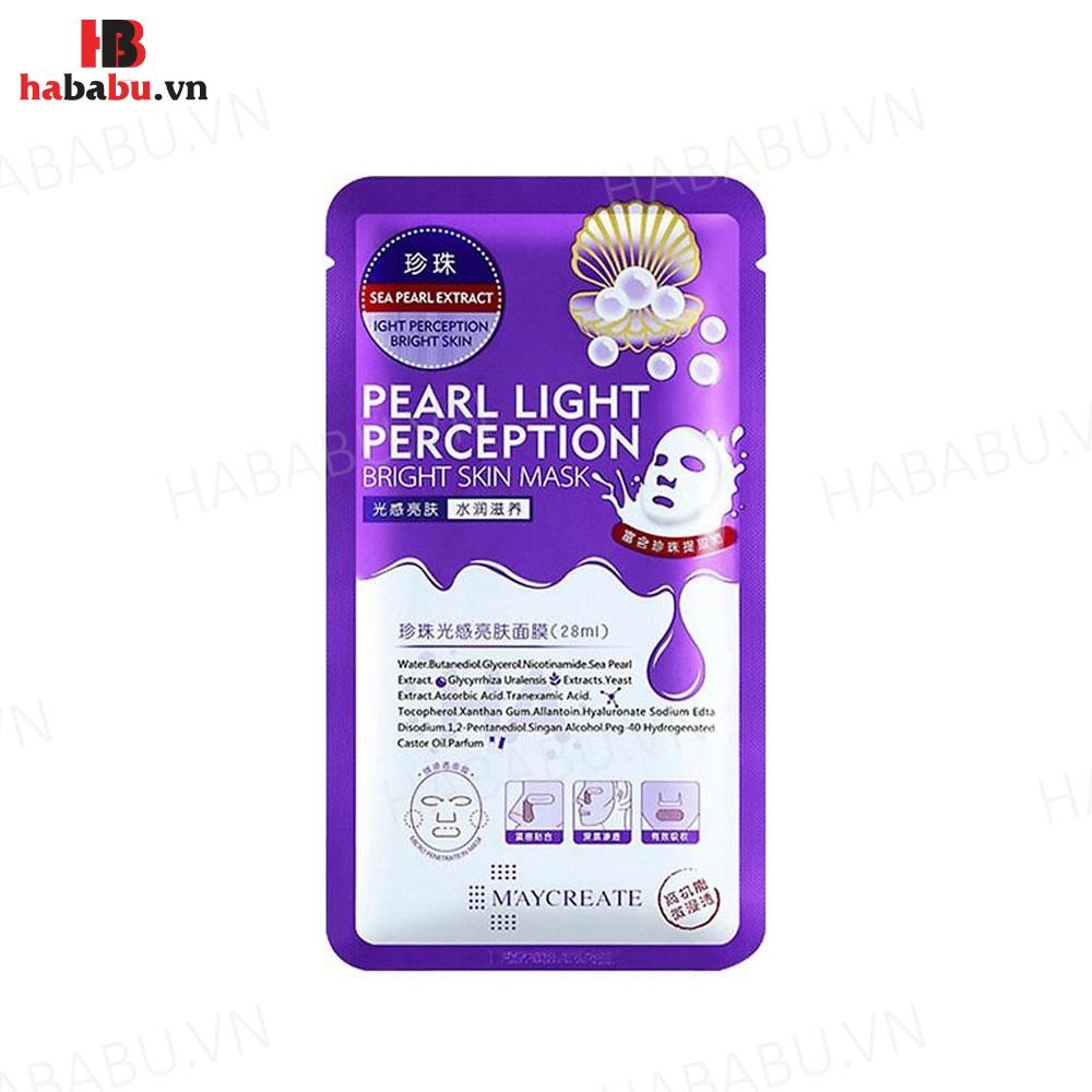 Mặt nạ Maycreate Pearl Light Perception hộp 10 miếng chính hãng