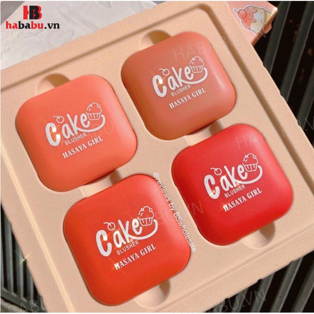 Set phấn má hồng Vuông Hasaya Girl Blusher 4 hộp chính hãng.