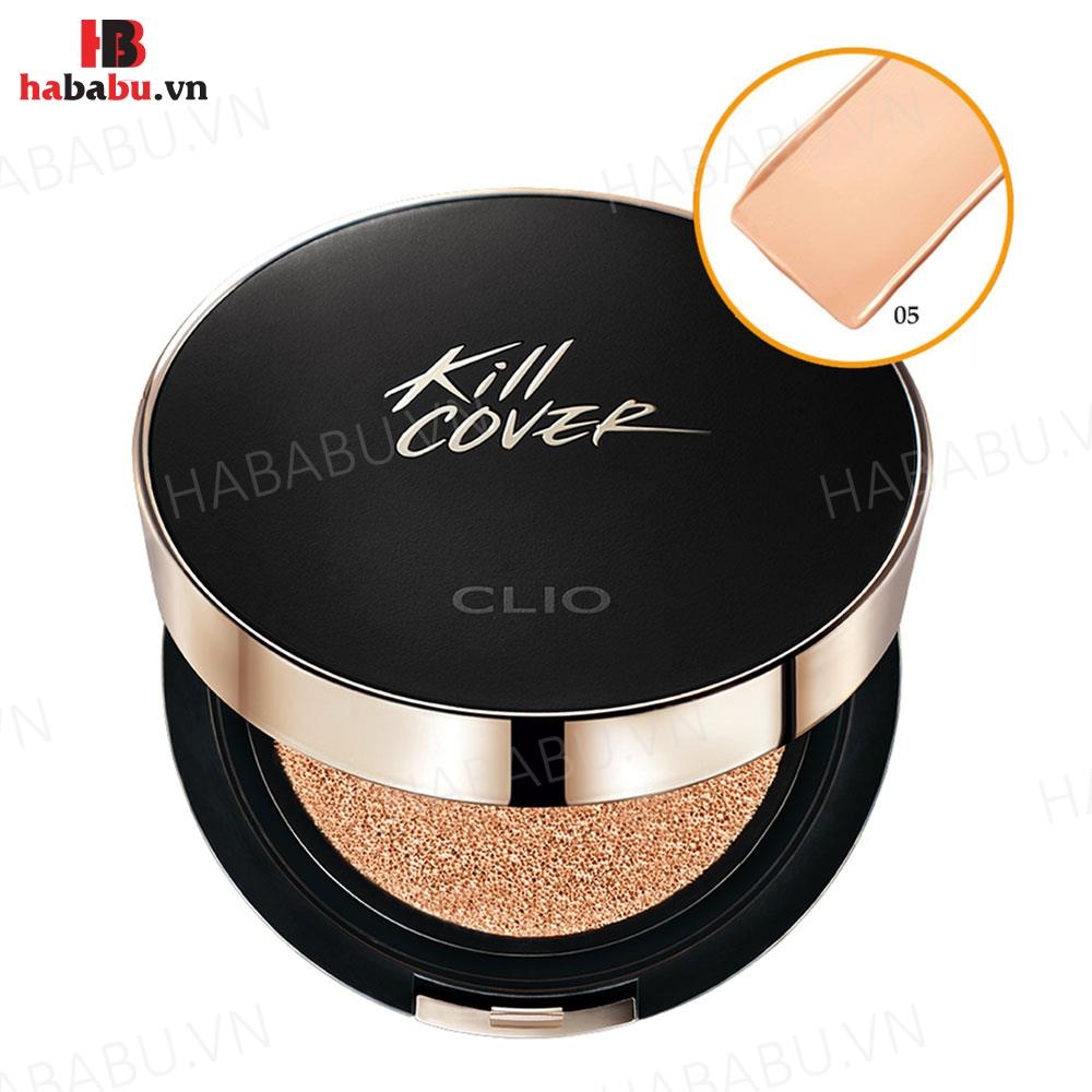 Phấn nước Clio Kill Cover Founwear All New tặng kèm lõi 15gr chính hãng.