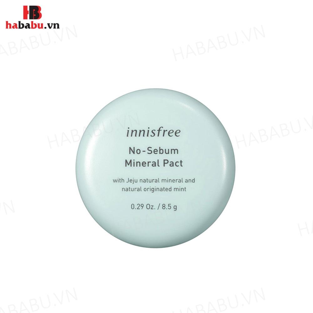 Phấn phủ dạng nén Innisfree No-Sebum Mineral Pact 8.5gr chính hãng
