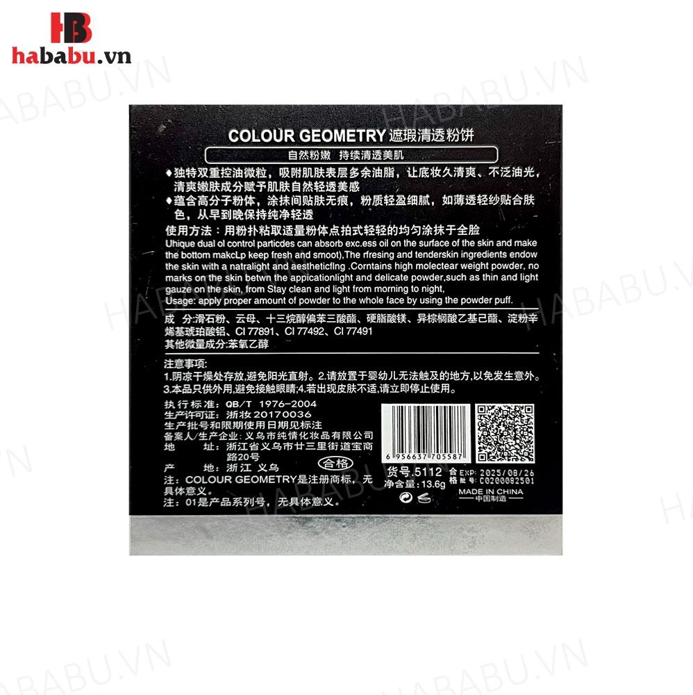 Phấn phủ Colour Geometry Tròn 60g chính hãng