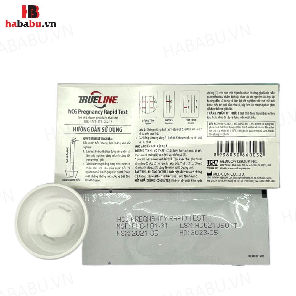 Que thử thai nhanh True Line hộp 1 test chính hãng