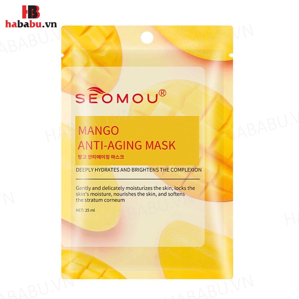 Mặt nạ dưỡng da trái cây Seomou set 10 miếng chính hãng