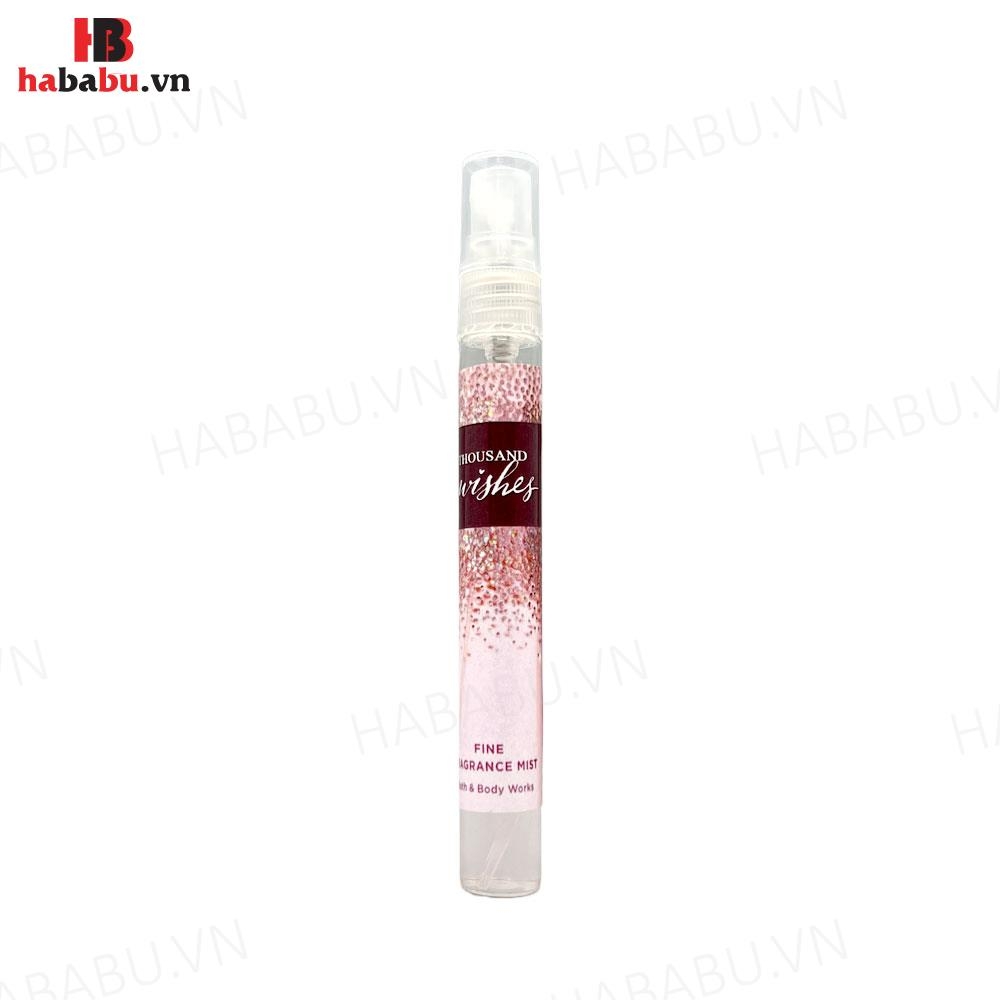 Set nước hoa Bath & Body Works Body Mist 10ml 10 ống chính hãng