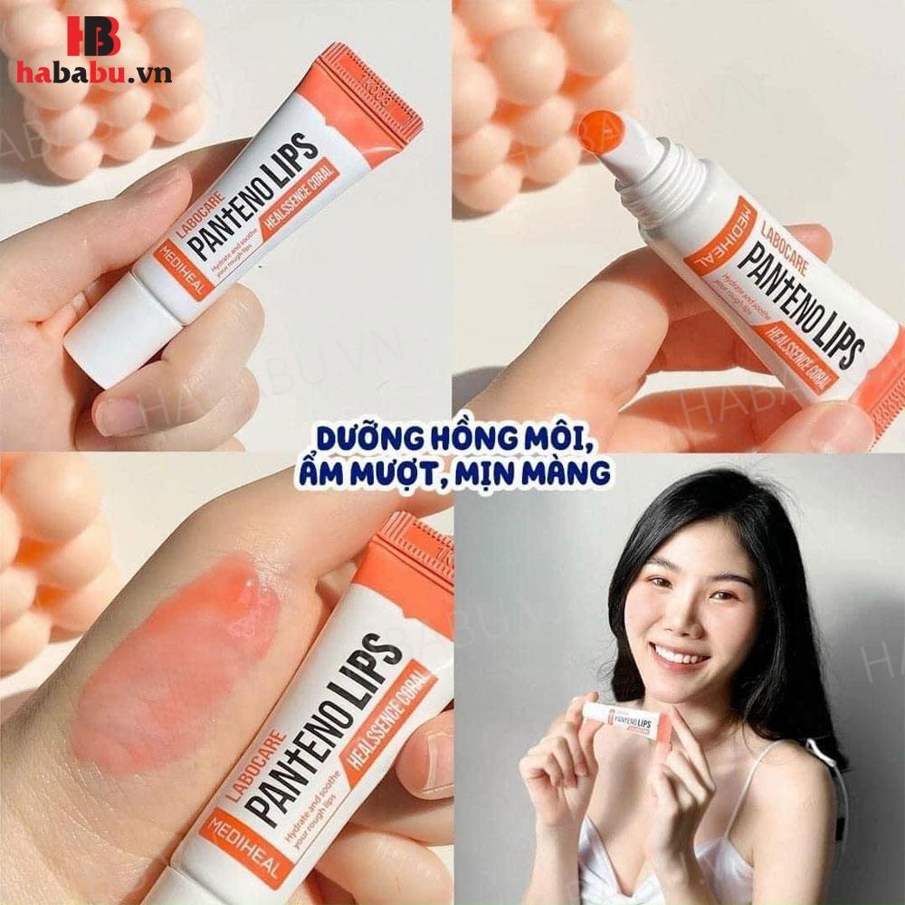 Son dưỡng Mediheal Labocare Pantenolips Healssence Coral Cam 10ml chính hãng