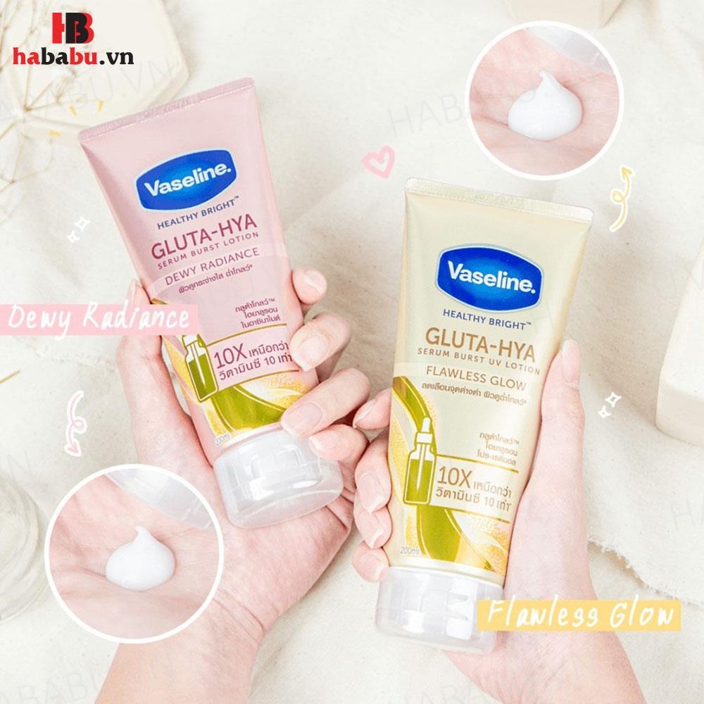 Dưỡng Thể Vaseline Healthy Bright Gluta-Hya Dewy Radiance Chính Hãng