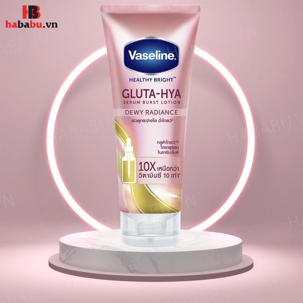 Dưỡng Thể Vaseline Healthy Bright Gluta-Hya Dewy Radiance Chính Hãng