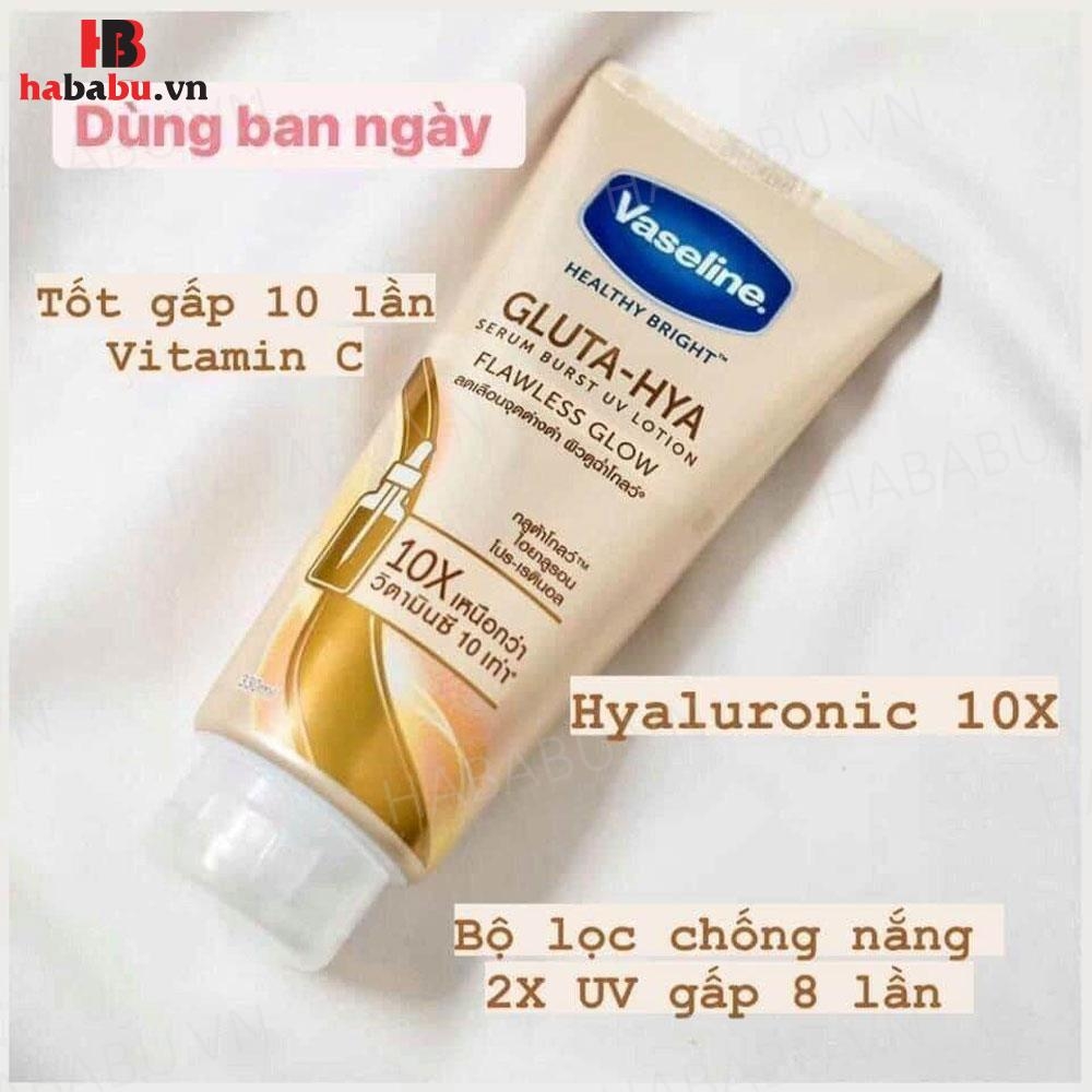 Dưỡng Thể Vaseline Healthy Bright Gluta-Hya Flawless Glow Chính Hãng
