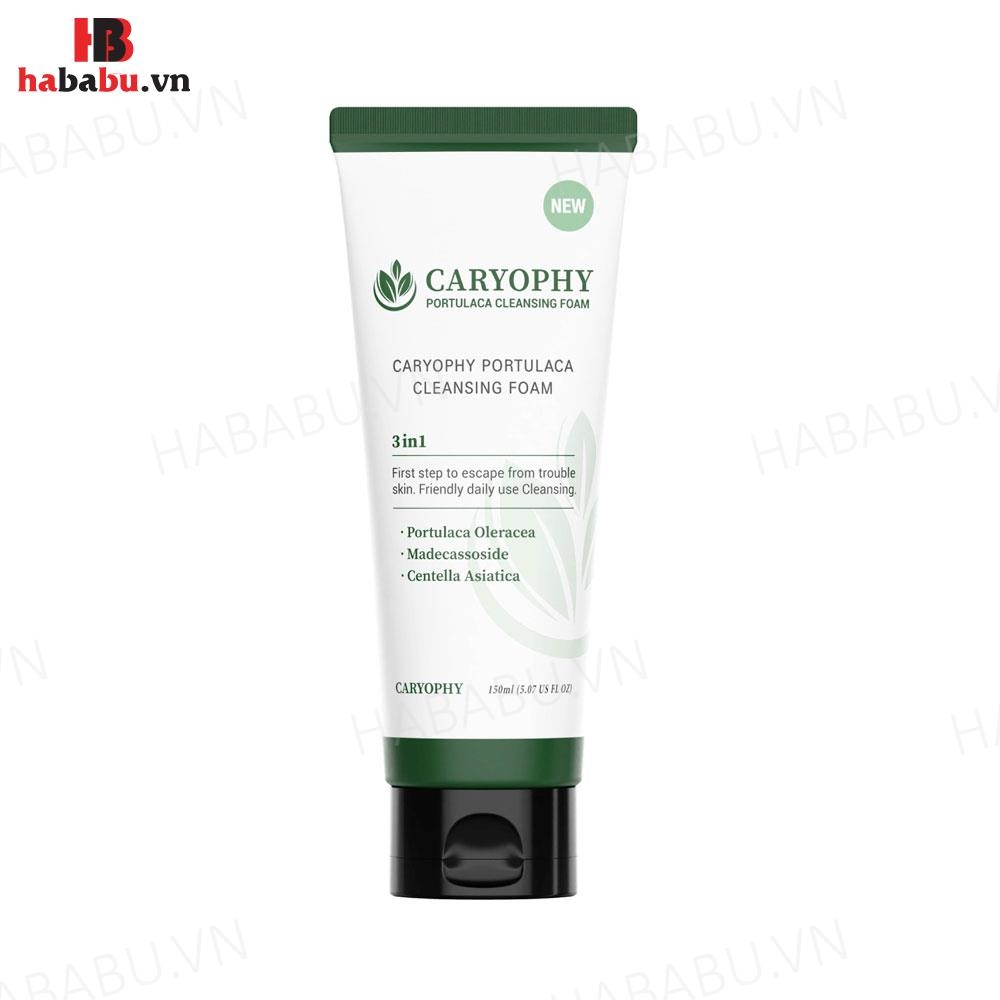 Sữa rửa mặt Caryophy Portulaca Cleansing Foam 150ml chính hãng