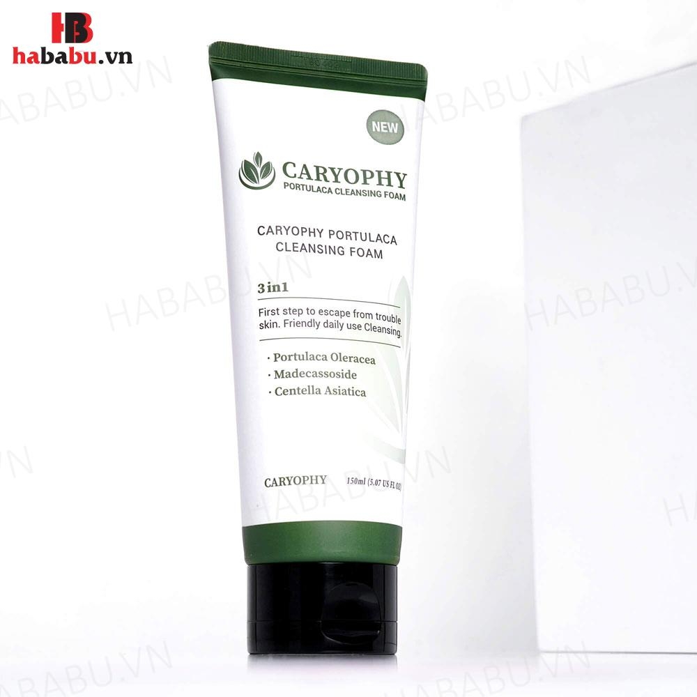 Sữa rửa mặt Caryophy Portulaca Cleansing Foam 150ml chính hãng