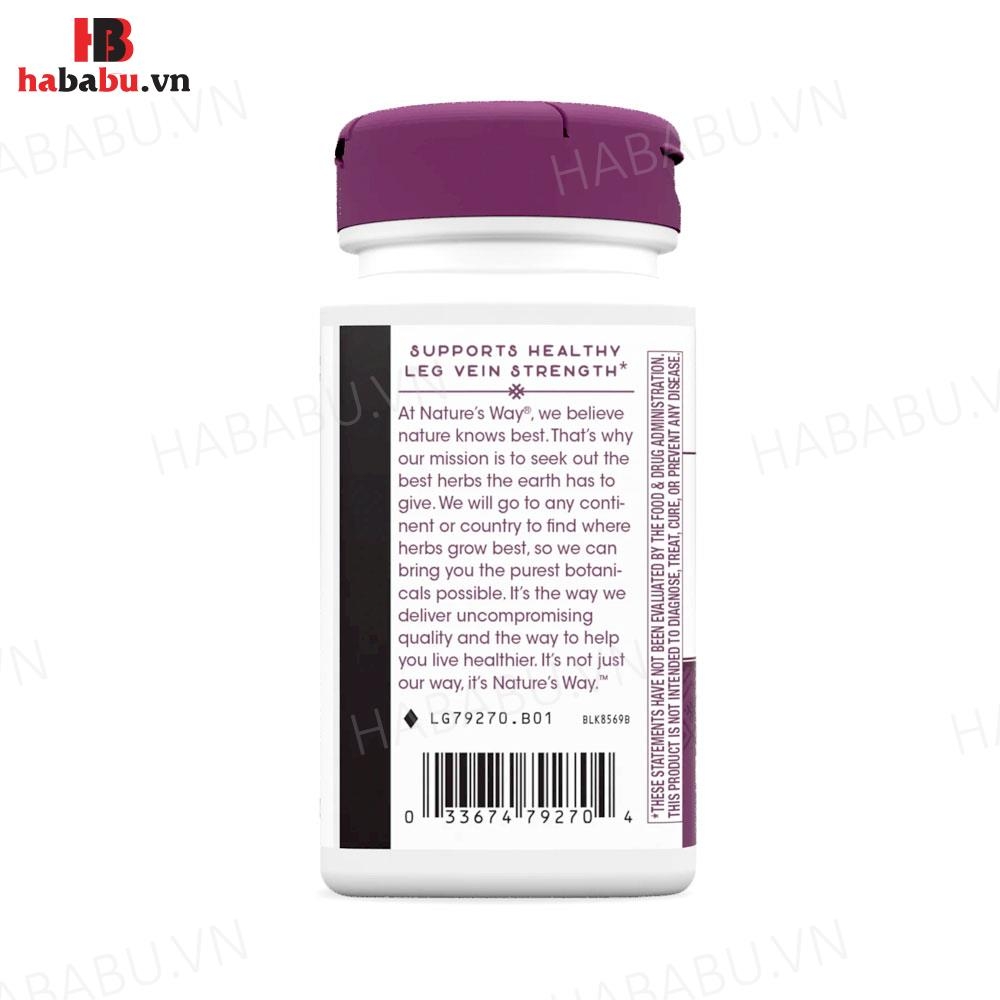 Viên giảm giãn tĩnh mạch Nature's Way Leg Veins 60 viên chính hãng