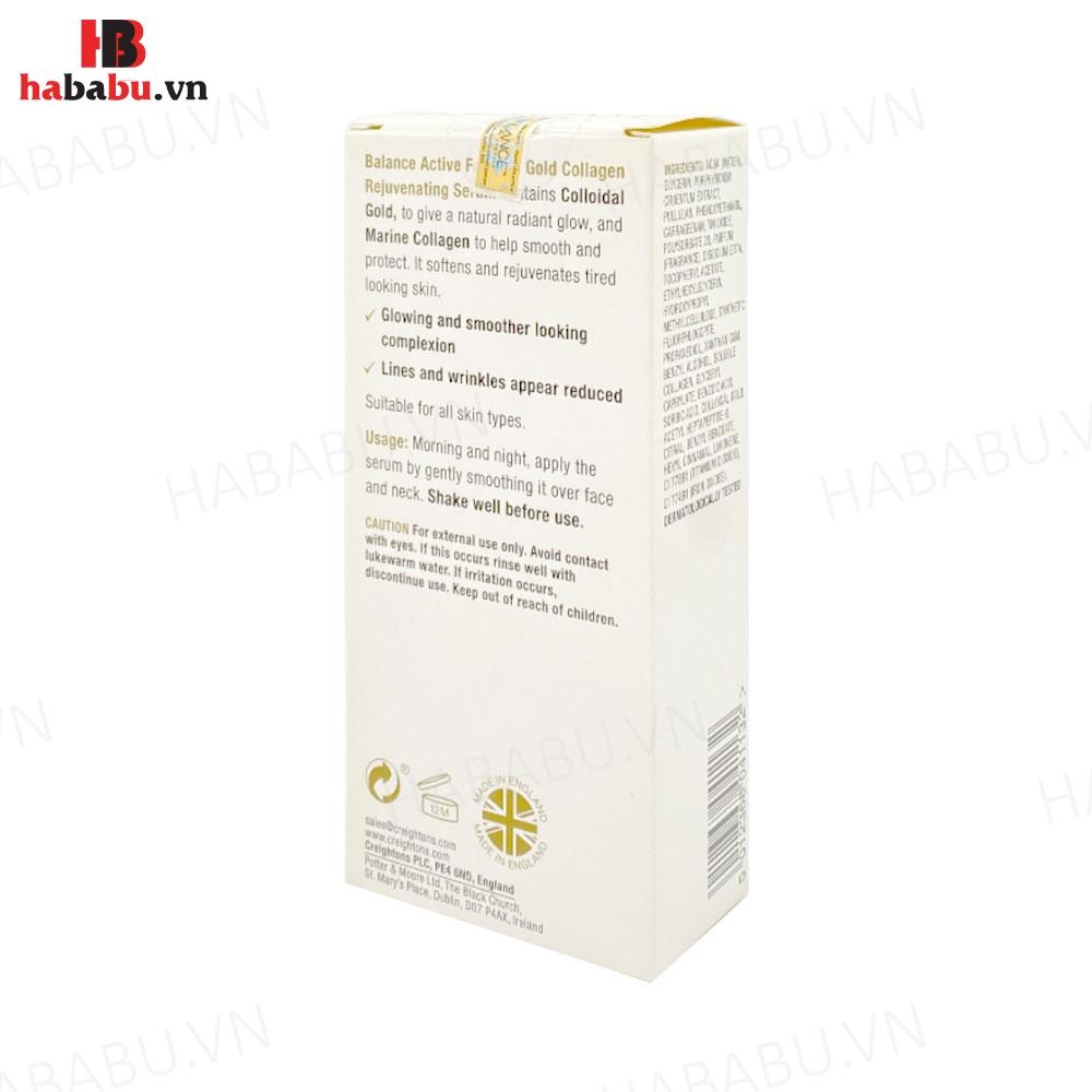 Serum Balance Gold Marine Collagen Rejuvenating 30ml chính hãng