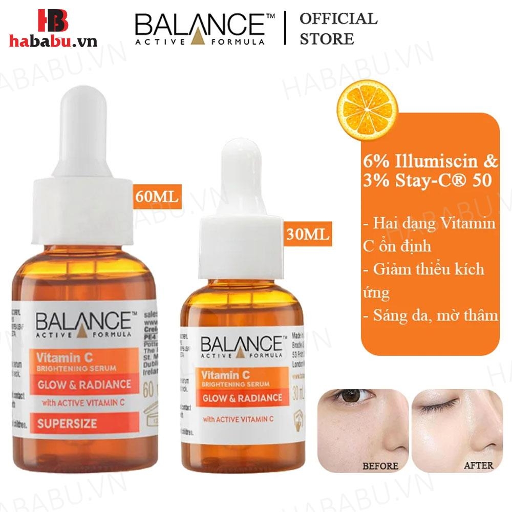 Serum sáng da mờ thâm Balance Active Formula Vitamin C 30ml chính hãng
