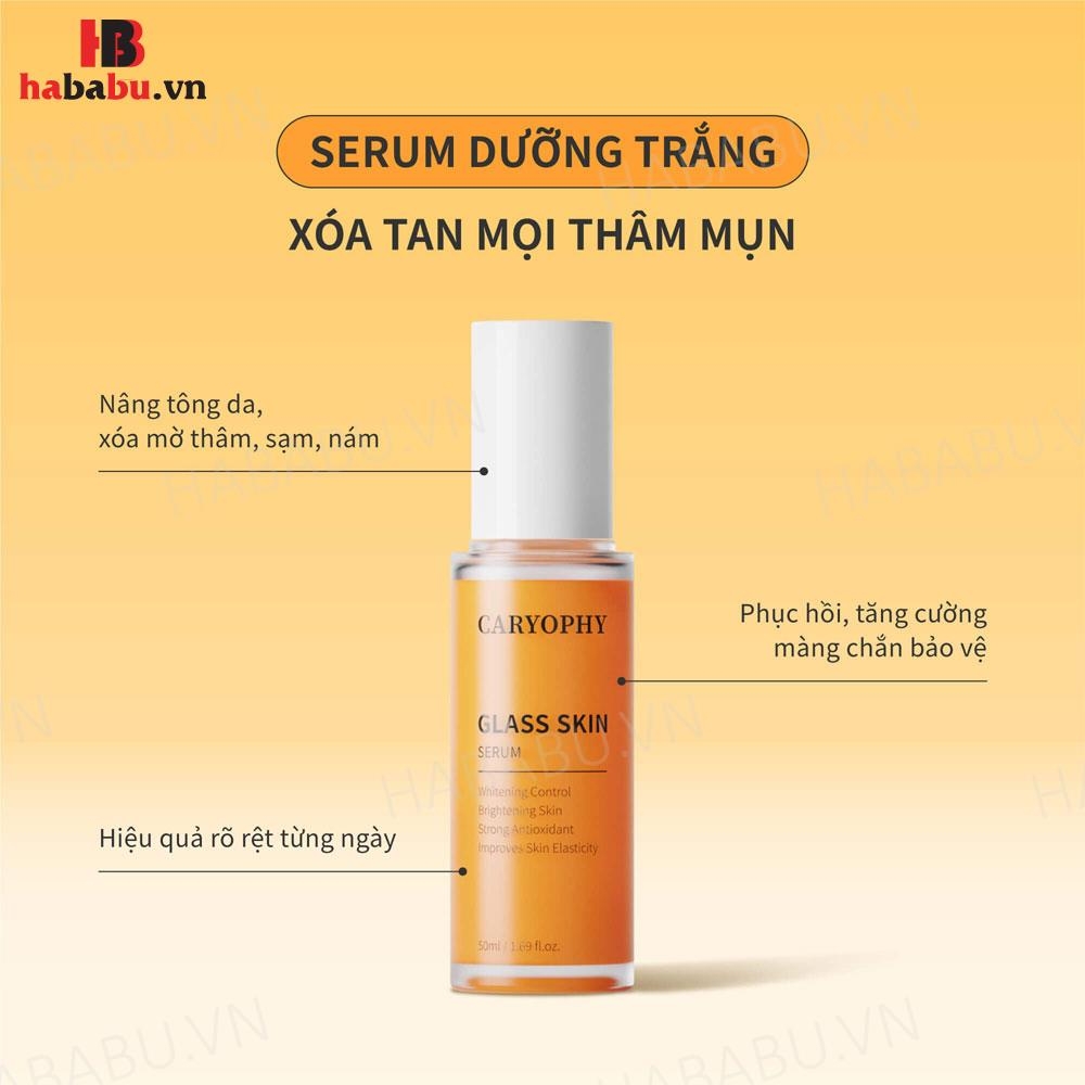 Tinh chất serum dưỡng trắng da Caryophy Glass Skin 50ml chính hãng