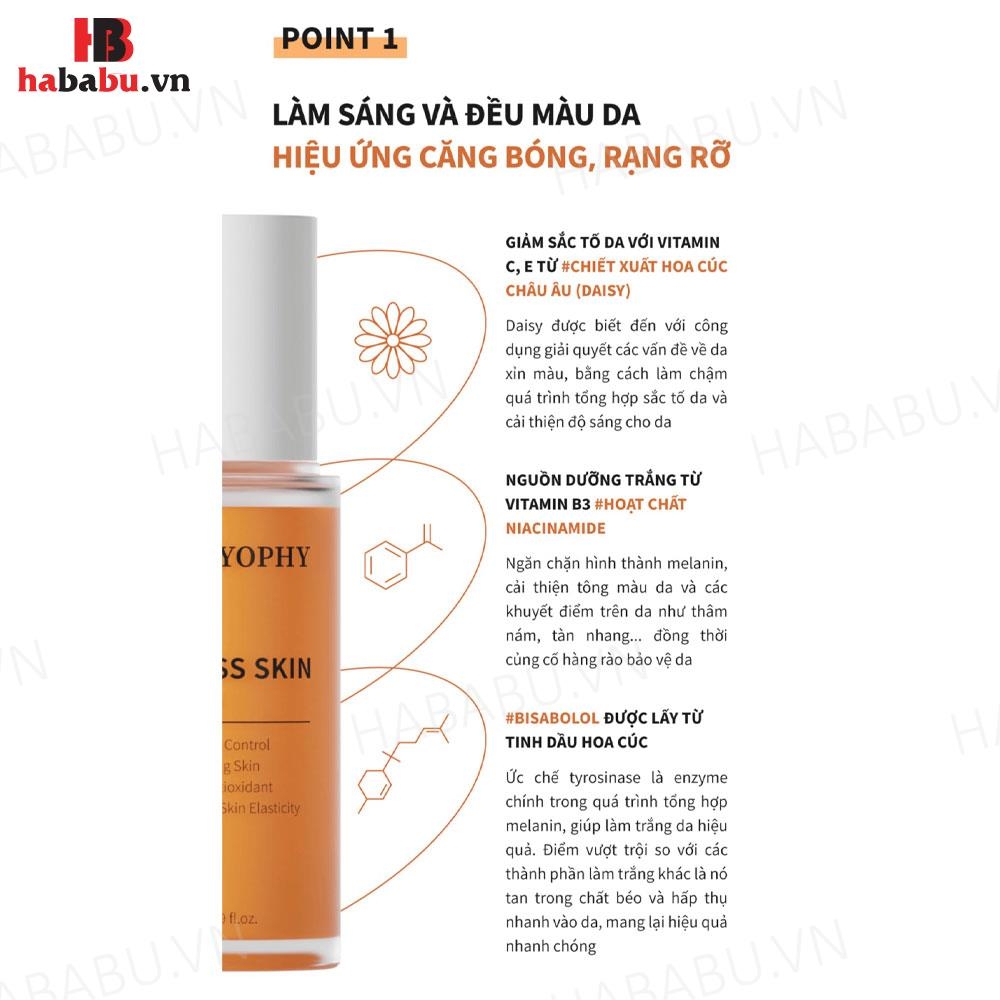 Tinh chất serum dưỡng trắng da Caryophy Glass Skin 50ml chính hãng