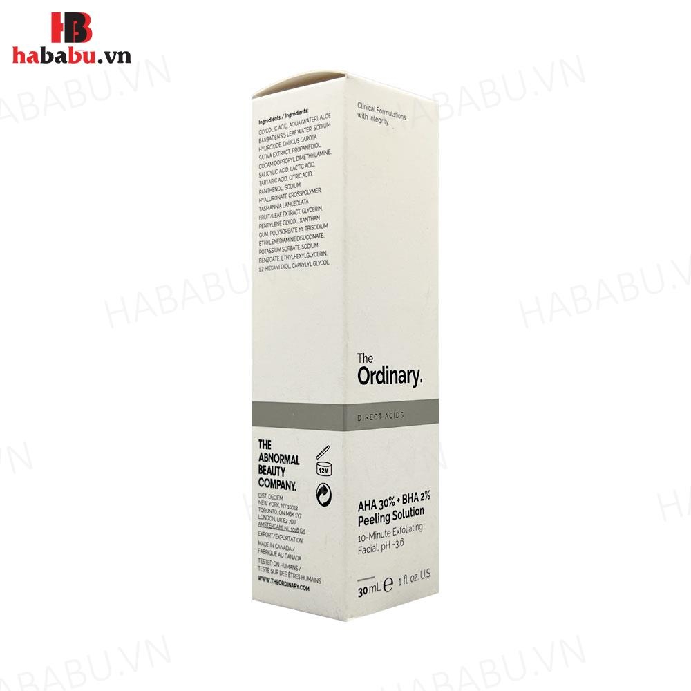 Serum The Ordinary AHA 30% BHA 2% Peeling Solution 30ml chính hãng