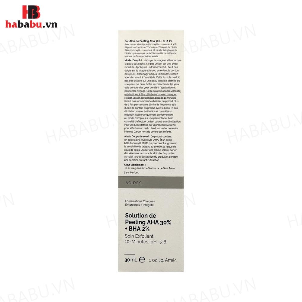 Serum The Ordinary AHA 30% BHA 2% Peeling Solution 30ml chính hãng