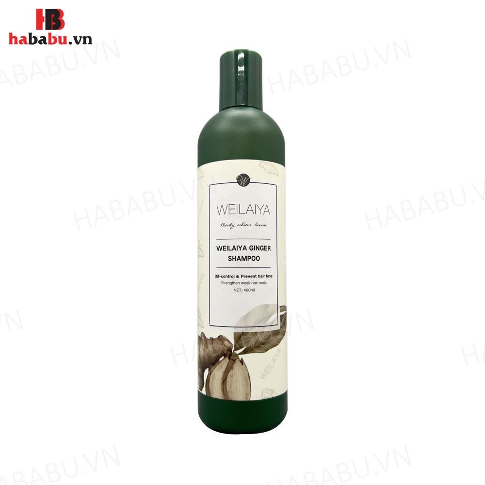 Bộ gội xả Gừng Trắng Weilaiya Ginger 400ml + 250ml chính hãng