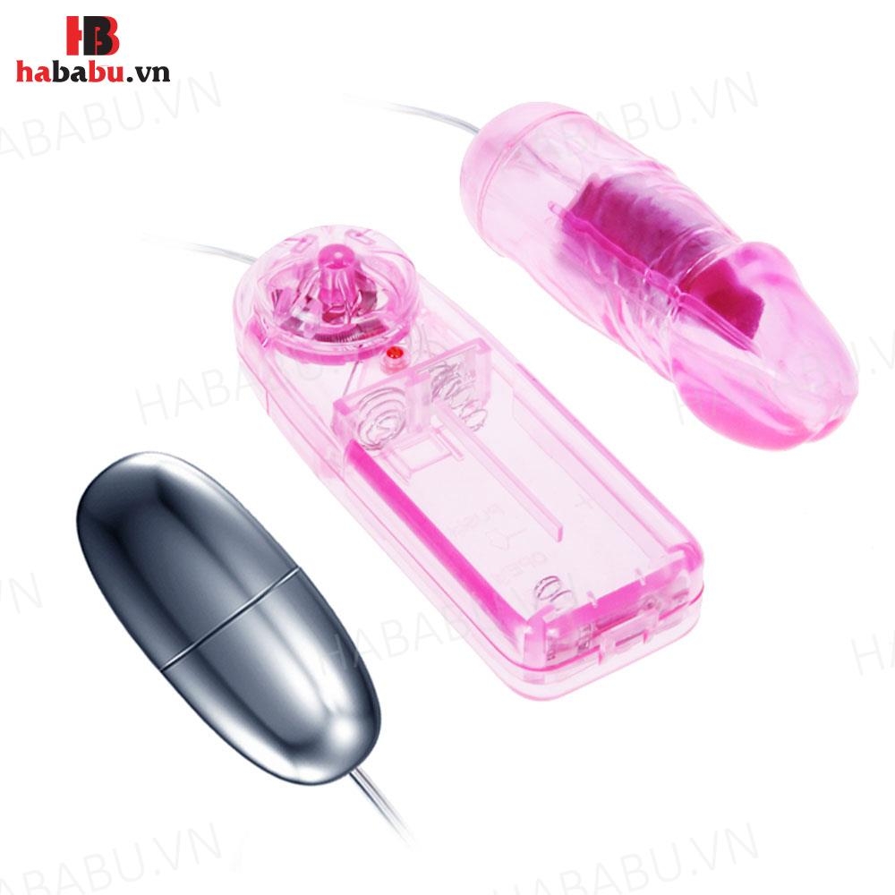 Trứng rung tăng khoái cảm inox Baile chính hãng