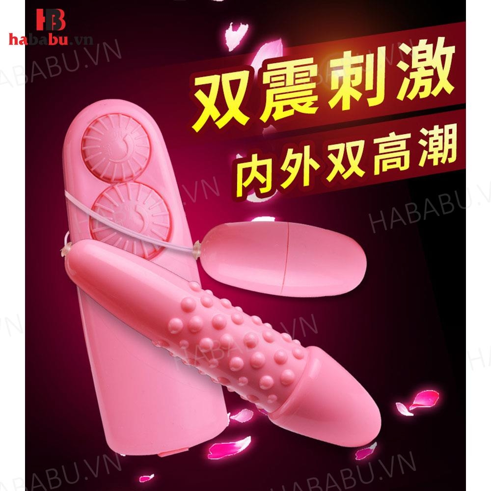 Trứng rung tăng khoái cảm JIUAI 2 đầu gai chính hãng