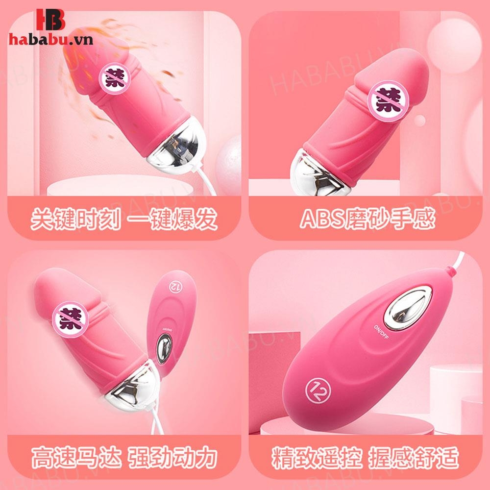 Trứng rung tăng khoái cảm Shengle dương vật 12 chế độ chính hãng