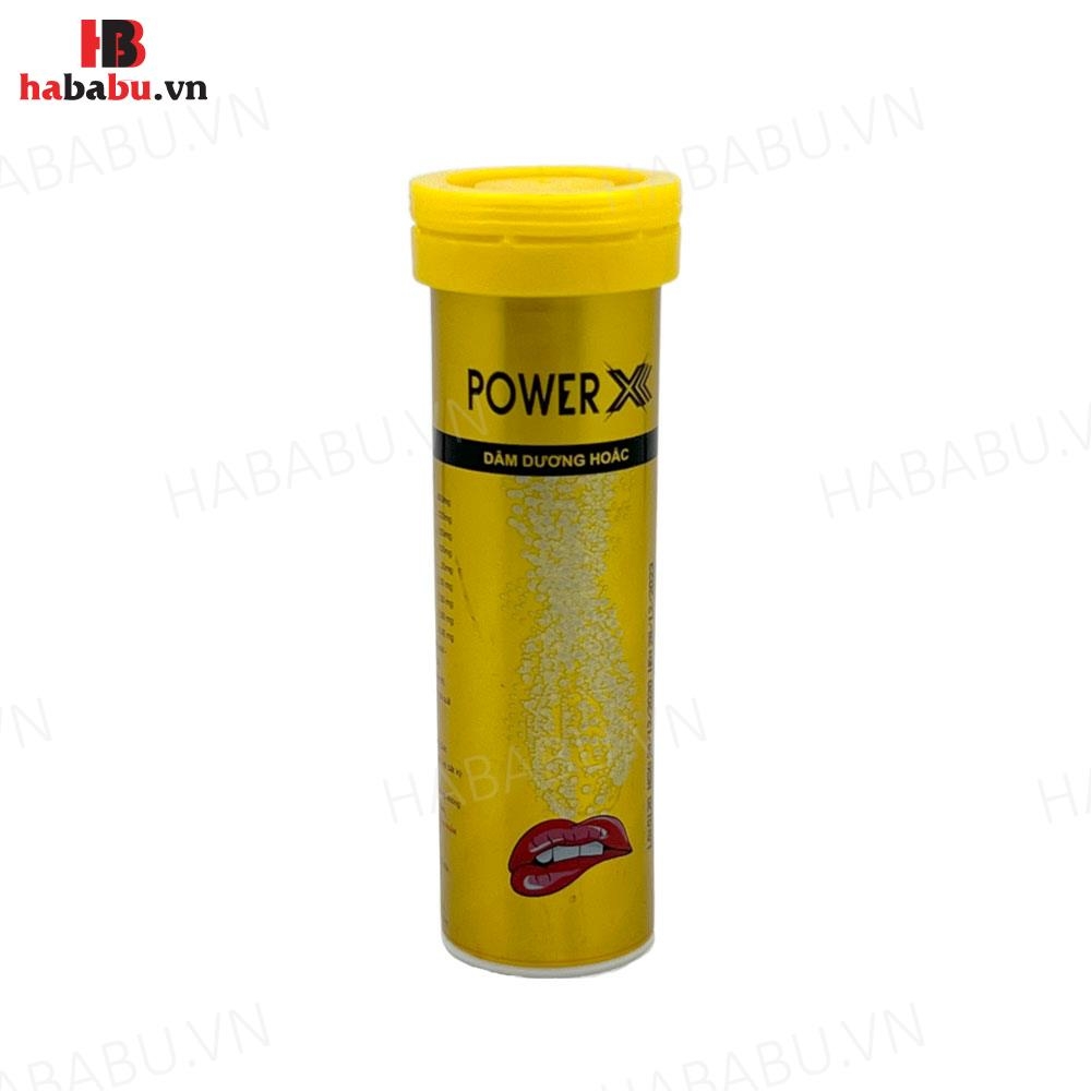 Tăng cường sinh lý Power X Dâm Dương Hoắc tuýp 12 viên sủi cho nam chính hãng