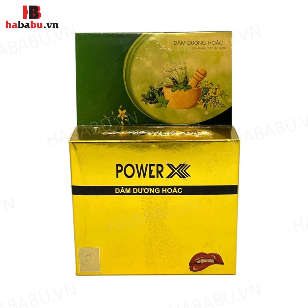 Tăng cường sinh lý Power X Dâm Dương Hoắc tuýp 12 viên sủi cho nam chính hãng