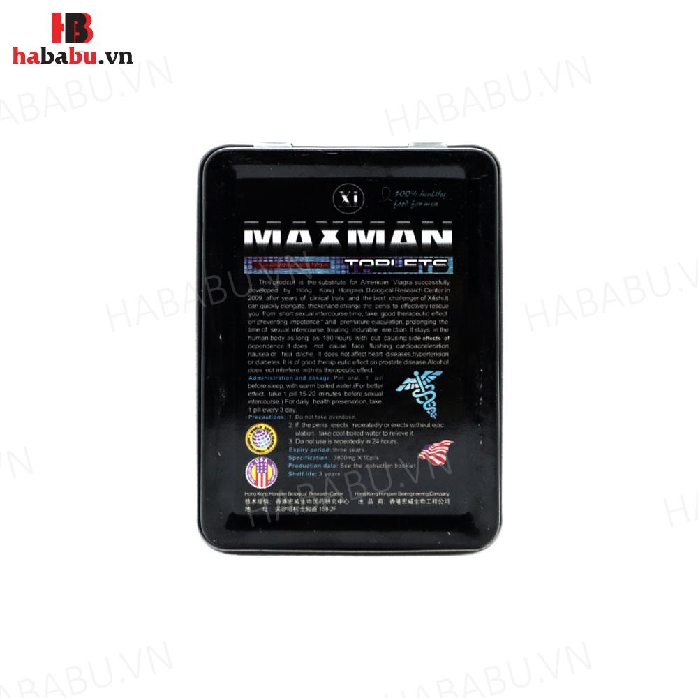 Tăng cường sinh lý nam Maxman hộp 10 viên chính hãng