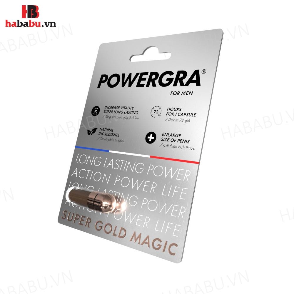 Tăng cường sinh lý nam Powergra For Men vỉ 1 viên chính hãng