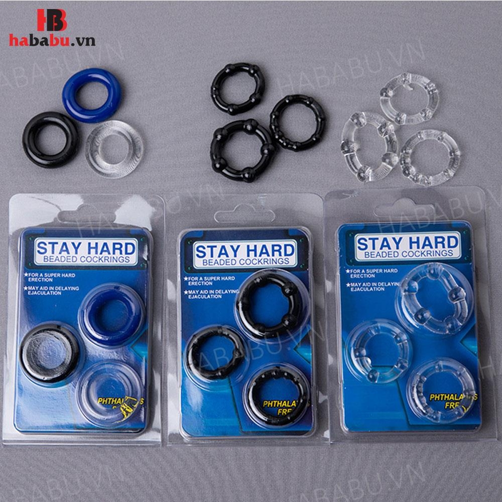 Vòng đeo dương vật silicon kéo dài thời gian Stay Hard chính hãng