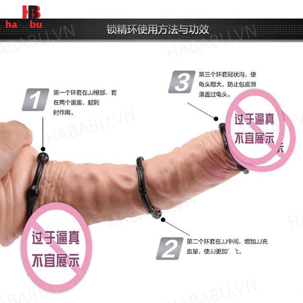 Vòng đeo dương vật silicon kéo dài thời gian Stay Hard chính hãng