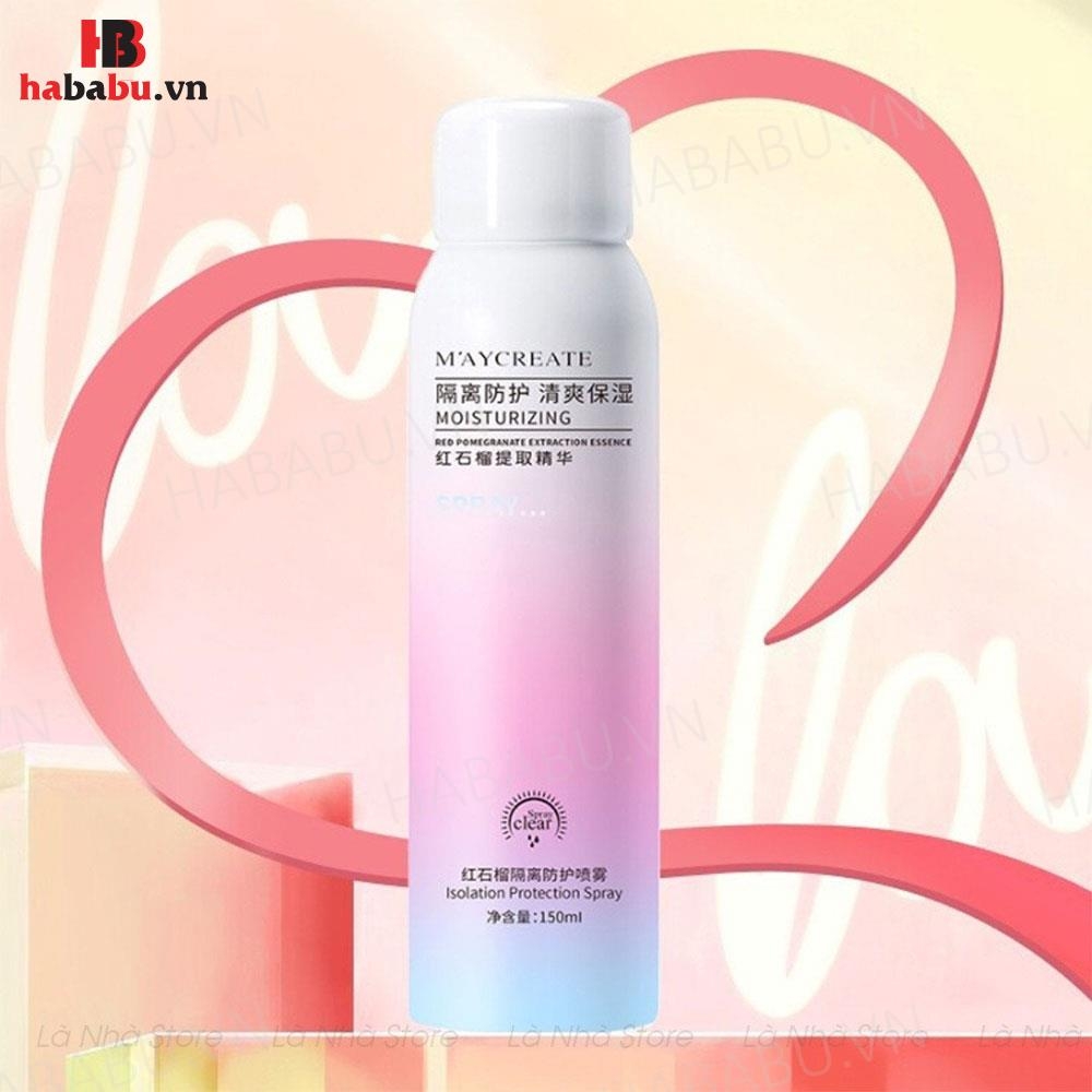 Xịt chống nắng Maycreate Moisturizing Spray 150ml chính hãng