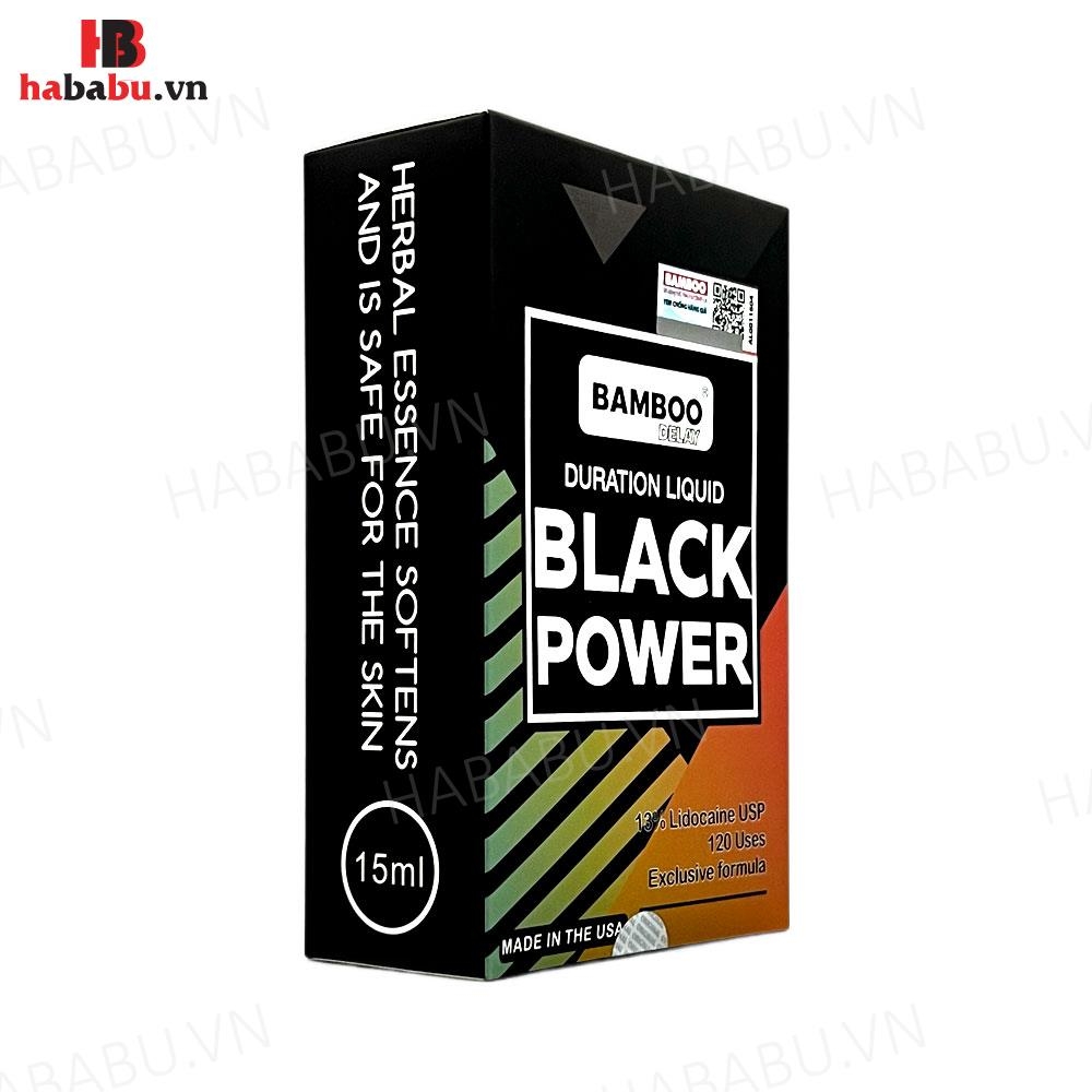 Xịt chống xuất tinh sớm Bamboo Black Power 15ml chính hãng