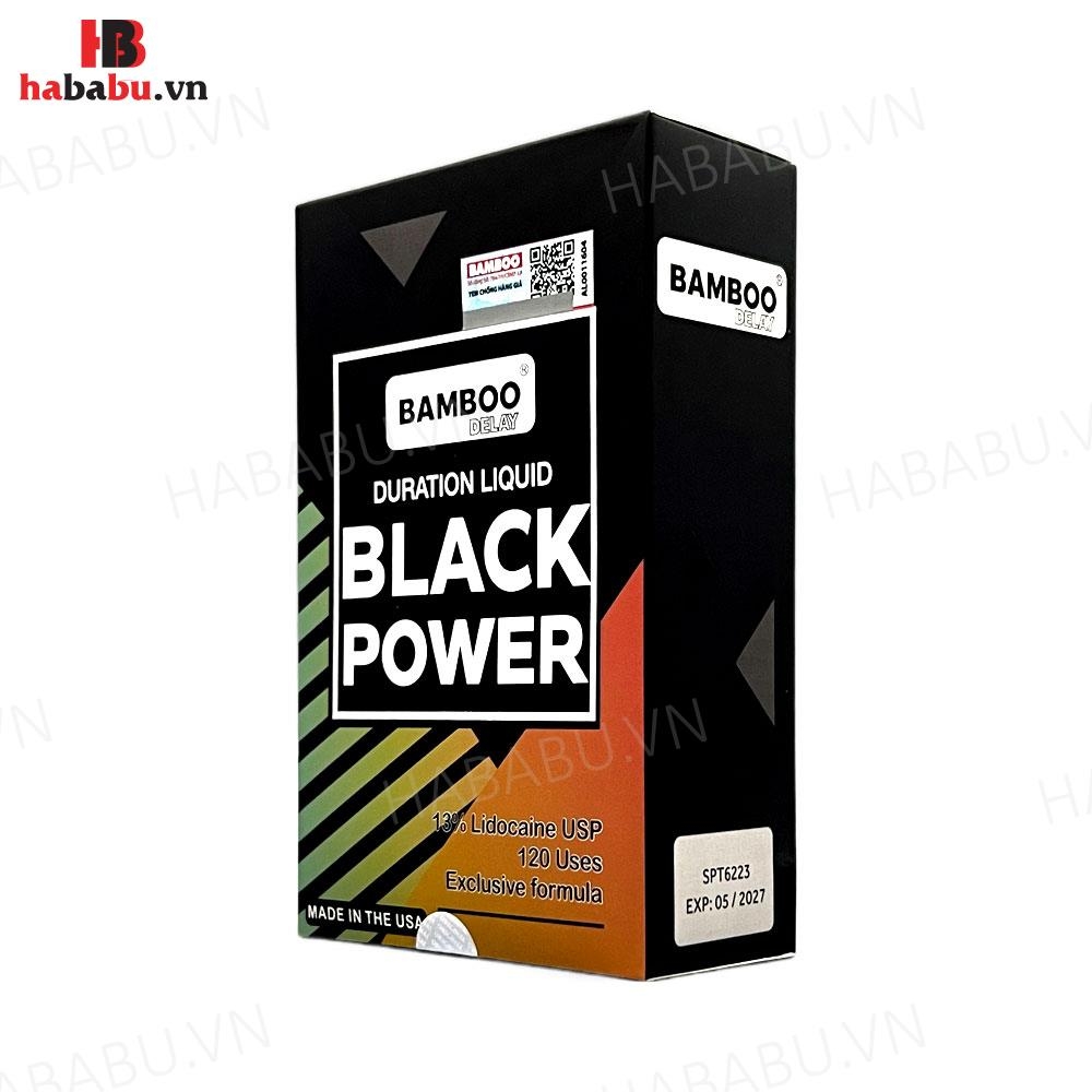 Xịt chống xuất tinh sớm Bamboo Black Power 15ml chính hãng