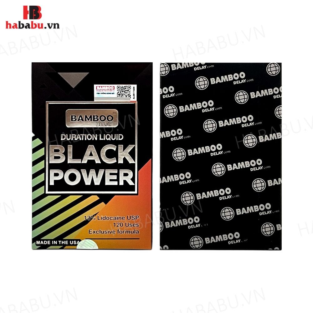 Xịt chống xuất tinh sớm Bamboo Black Power 15ml chính hãng