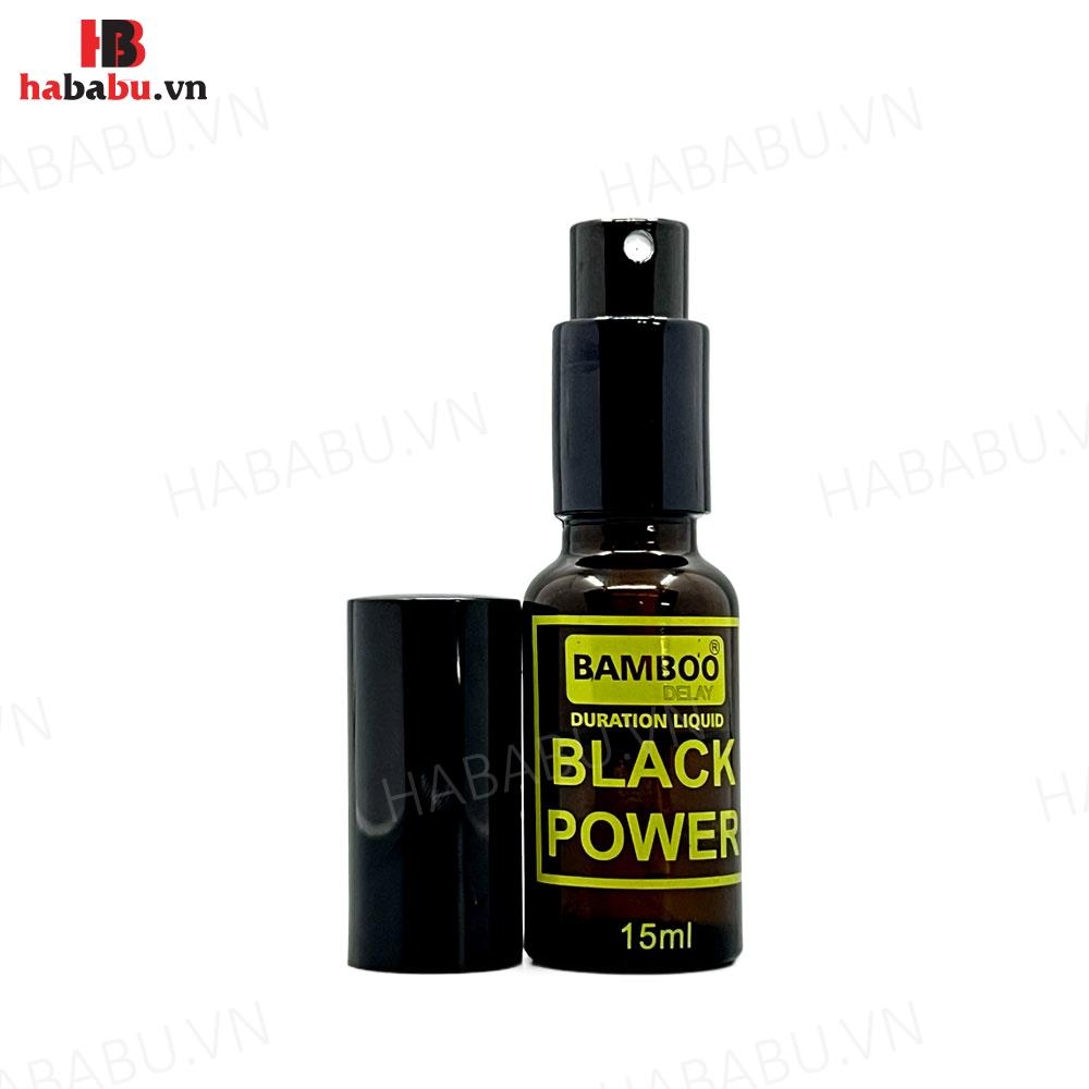 Xịt chống xuất tinh sớm Bamboo Black Power 15ml chính hãng